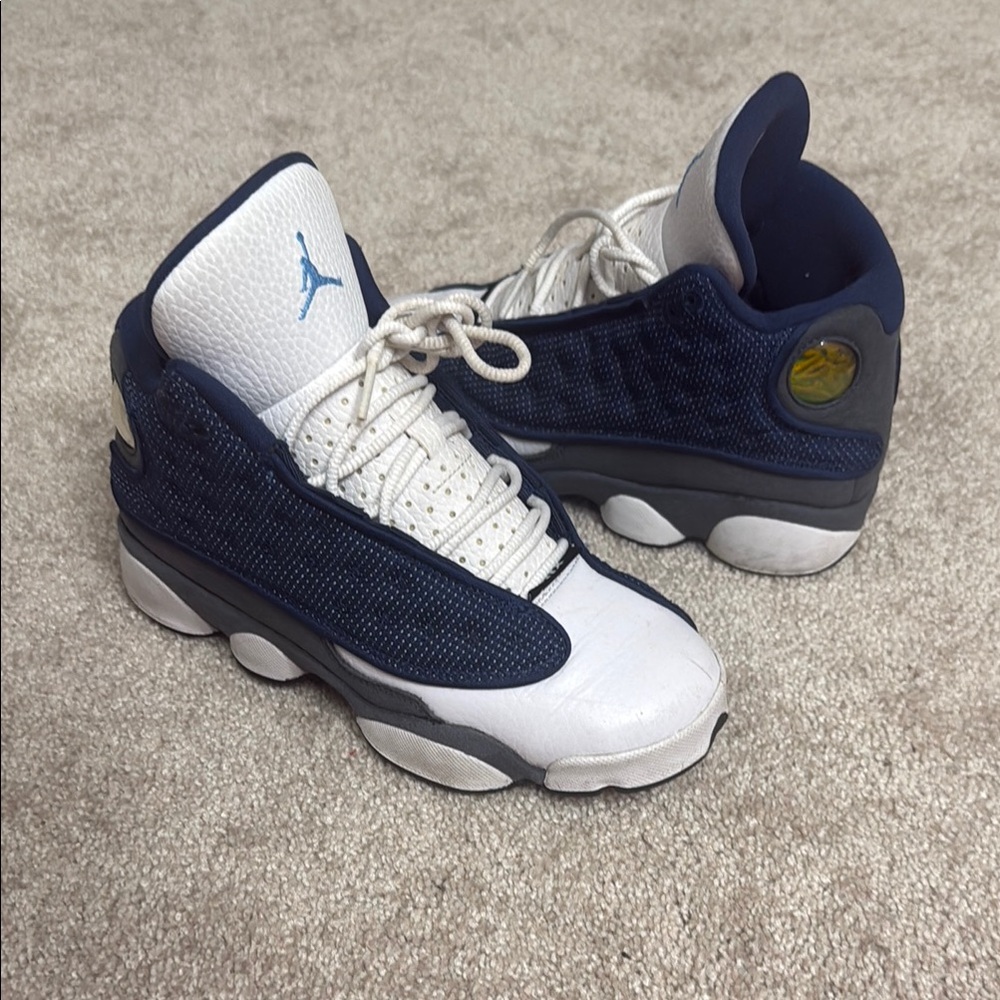 Kids Blue and White Sneakers